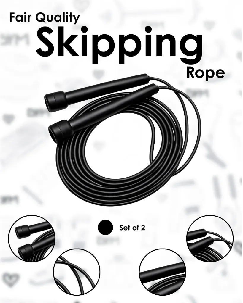 Skipping Roap- for Daily Use Black