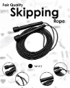 Skipping Roap- for Daily Use Black